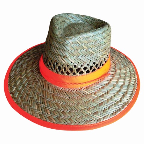 FRONTIER HAT REED STRAW C/W CHIN STRAP (LGE)